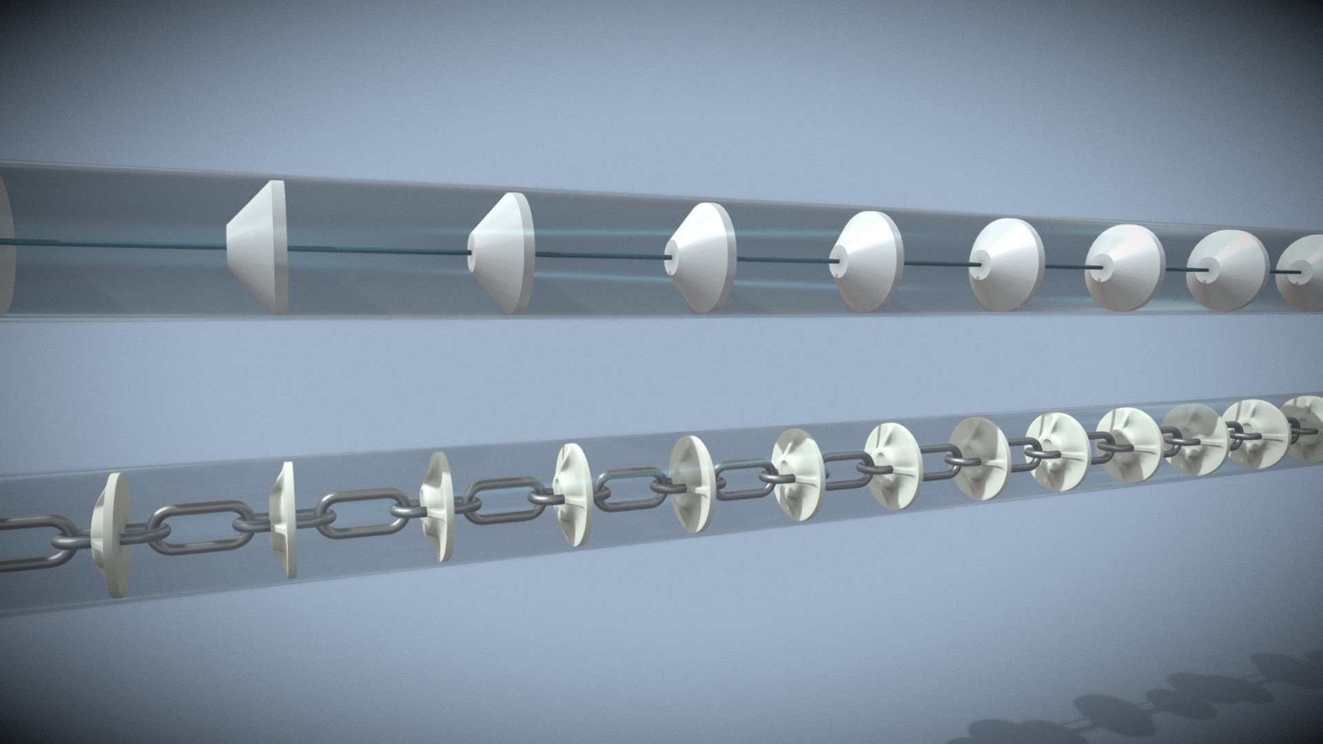 CHAIN VS CABLE 3D model by Cablevey Conveyors (cablevey) [0c637d4] Sketchfab