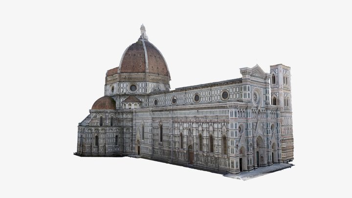 Step 4 - Est side - S.Maria del Fiore Firenze 3D Model