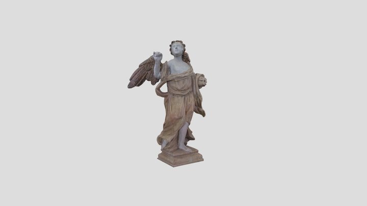 Angel from pulpit (1765), Biķernieki church 3D Model