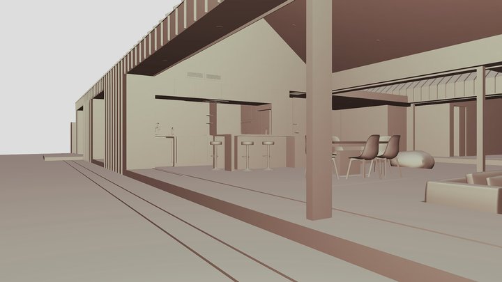 Wanaka house no textures 3D Model