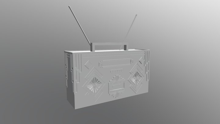 Boom Box - Art Deco (4/4) 3D Model