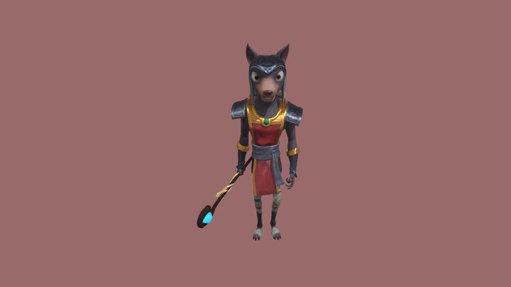 DogGod for game character 3D Model