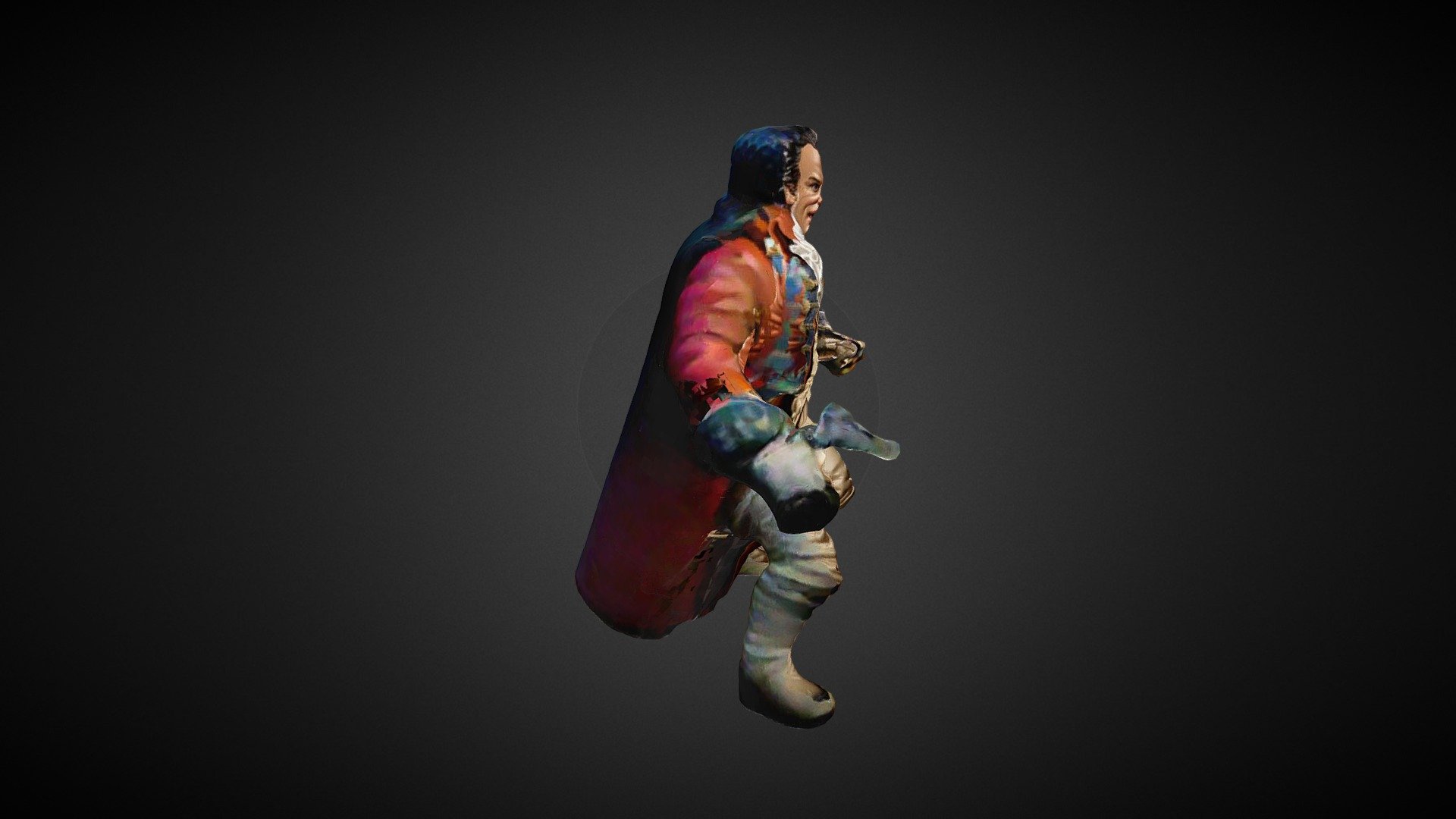 Jack Nicholson as Napoleon — Sketchfab embed 3D viewer