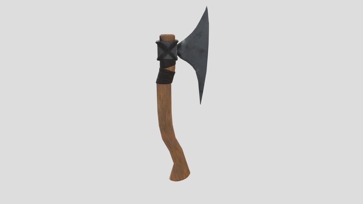 Hand crafted Axe 3D Model