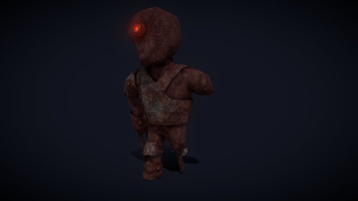 3D2_Stan_Vanhoof_horrorcharacter_lowpolyblend_tr 3D Model