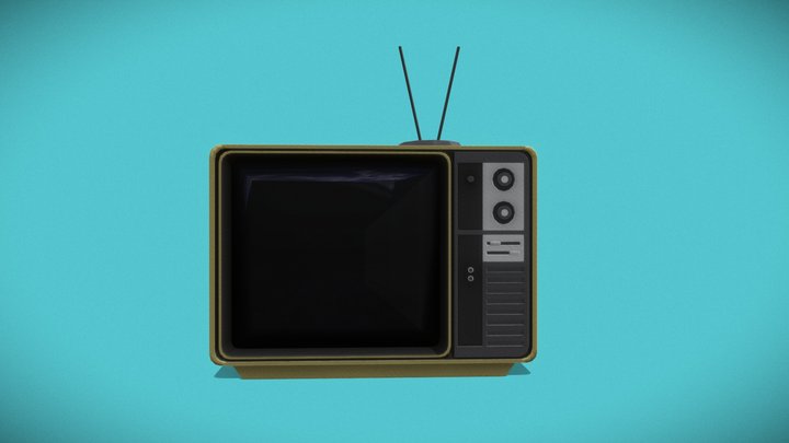 Old TV 3D Model