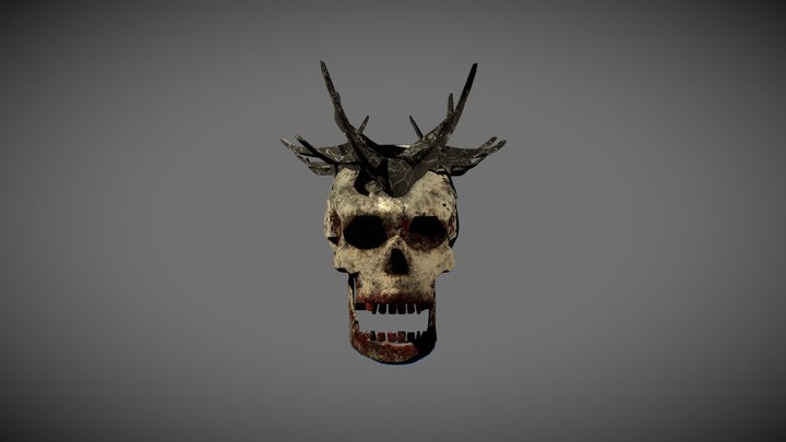 Demon skull ( Real time) 3D Model