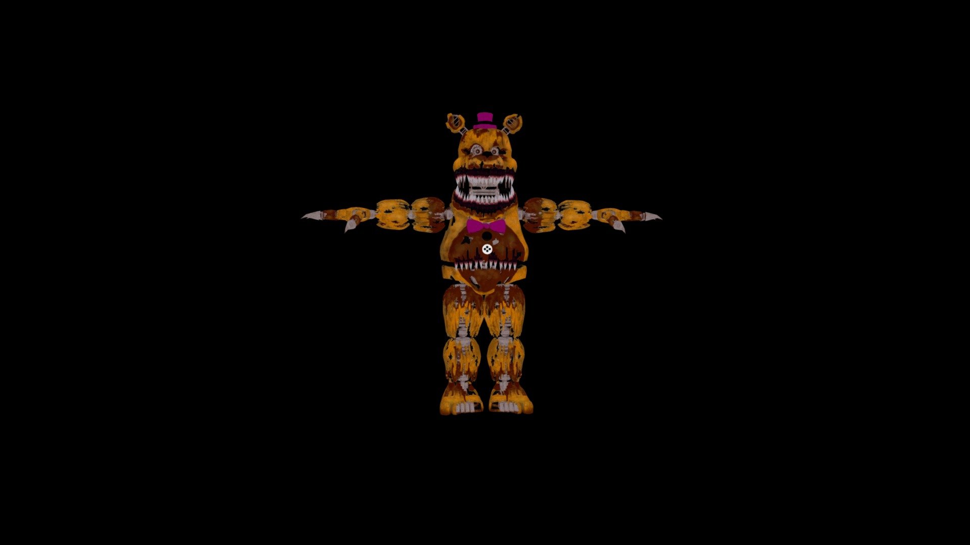 ADVENTURE NIGHTMARE FREDBEAR (refait) - Download Free 3D model by  laulaublender (@laulau2567) [26fb143]