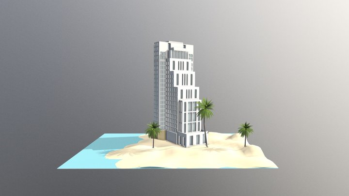 Beach Hotel 591710024 3D Model