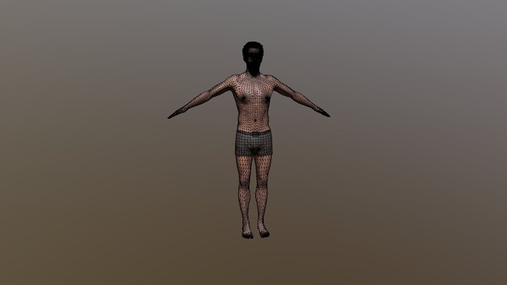 Man with beard 3D Model