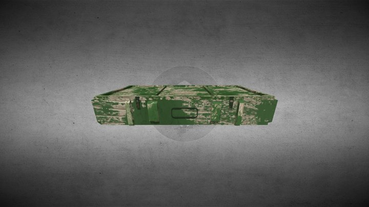 Wooden box 3D Model