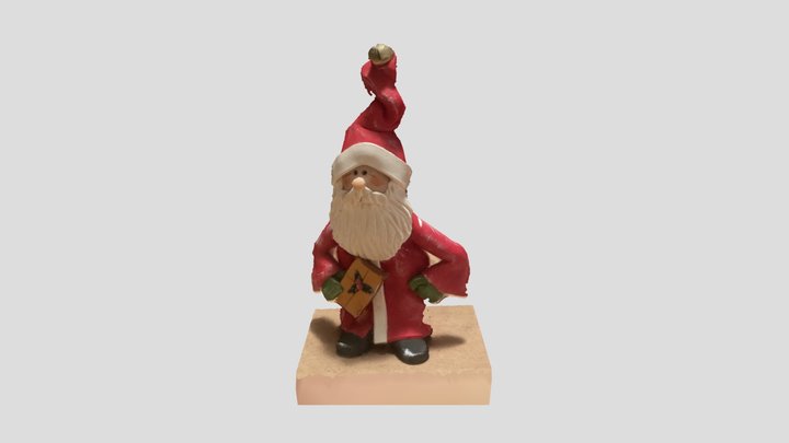 Santa Christmas tabletop 3D Model