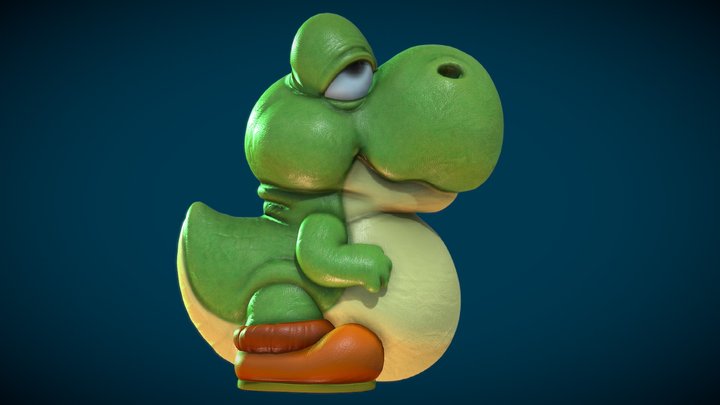 Baby Yoshi real 3D Model