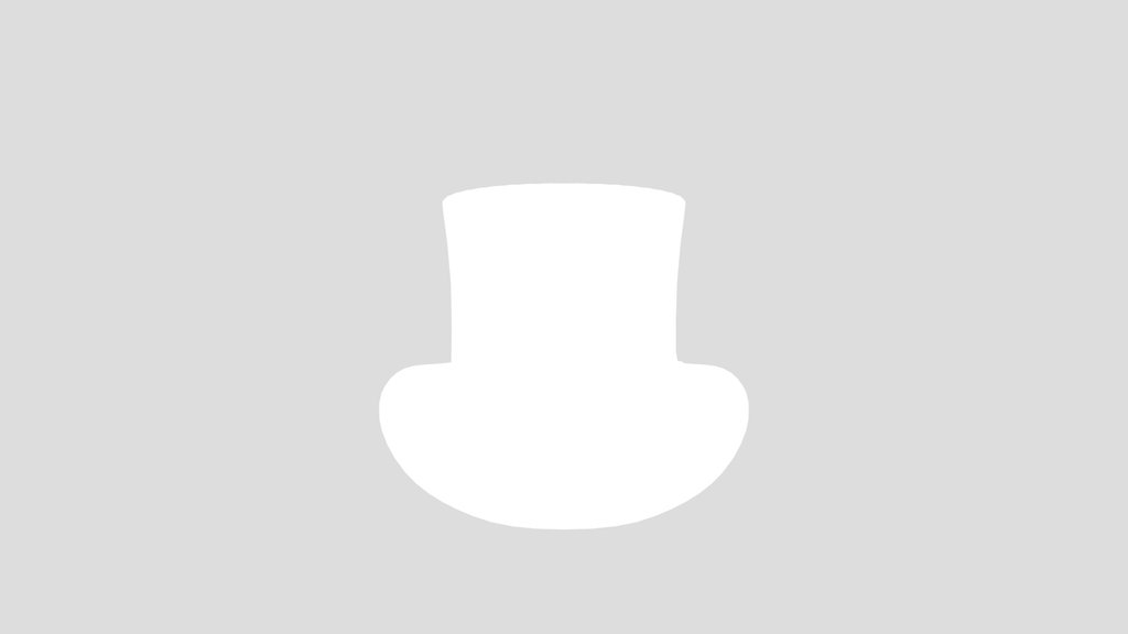 Cartoon Top Hat With Bow