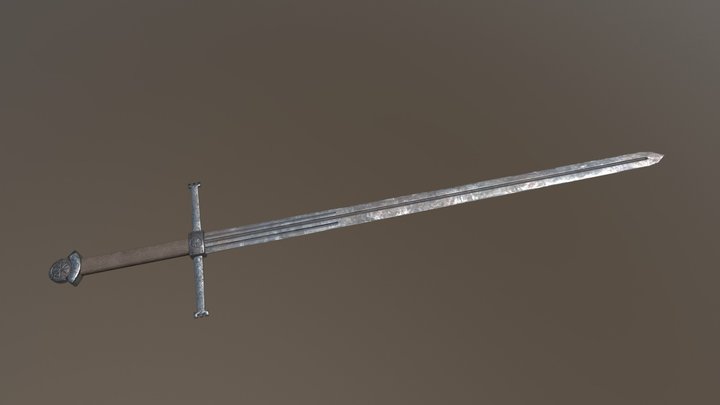 Slavic Custom Sword 3D Model