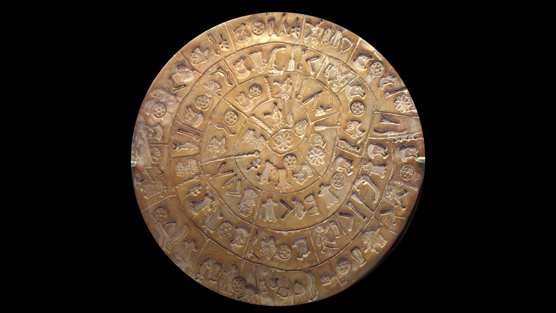 Phaistos Disc - 3D model by commonfactory [0c6e2d3] - Sketchfab