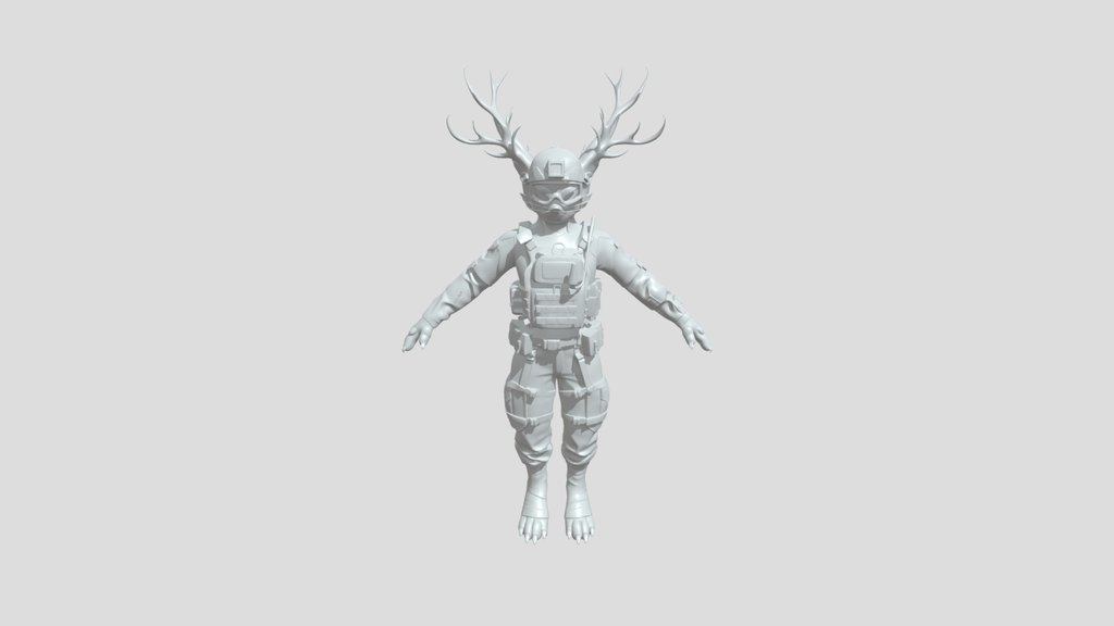 Anthropomorphic tactical hybrid creature