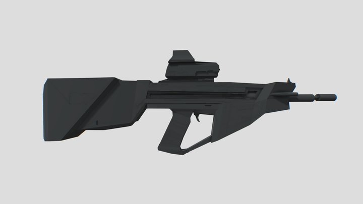 Sci Fi Rifle 3D Model