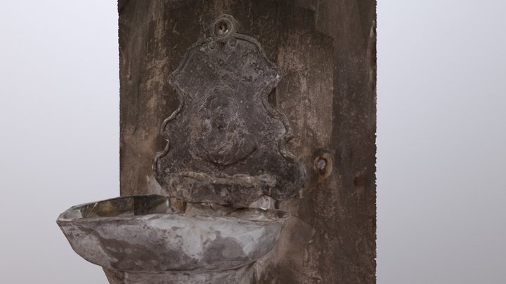 holy water font/stoup 3D Model