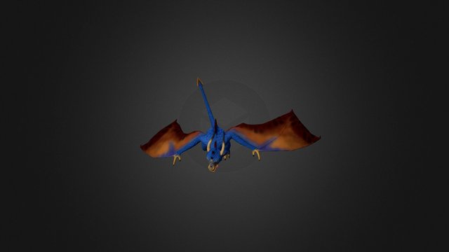 Jenay the Wyvern 3D Model