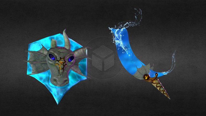Leviathan Sword & Shield 3D Model