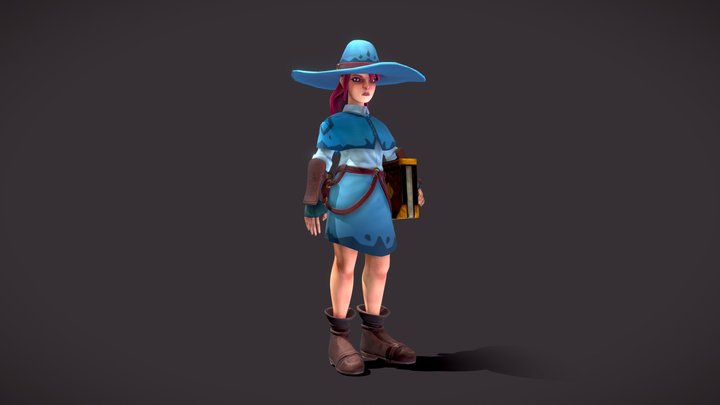 Mercenary Witch 3D Model