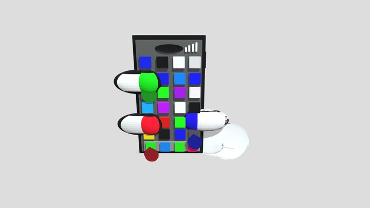 Phone Painter Badge (For Gorilla Tag) 3D Model