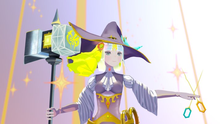 Witchcrafter Golem Aruru! (Yu-Gi-Oh!) 3D Model