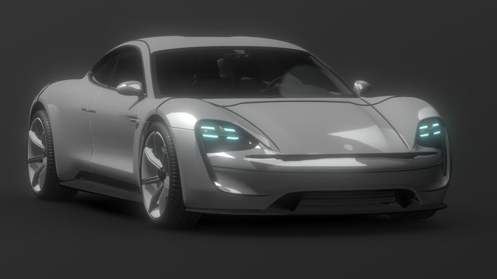 Porsche Taycan 3D Model