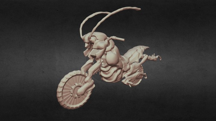 S.I.C. Kamen Rider Black Battlehopper 3D Model