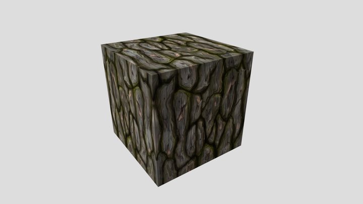 Wood Cube 3D Model