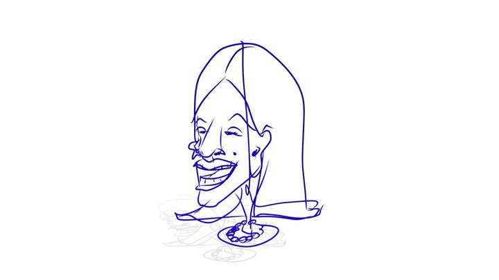 Face19 3D Model