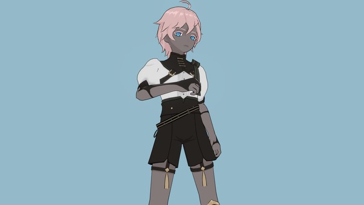 Vanitas-Genshin OC 3D Model