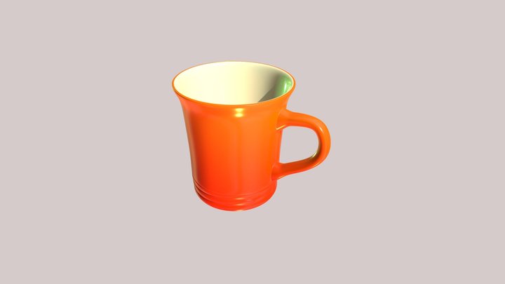 Le Creuset Style Mug 3D Model