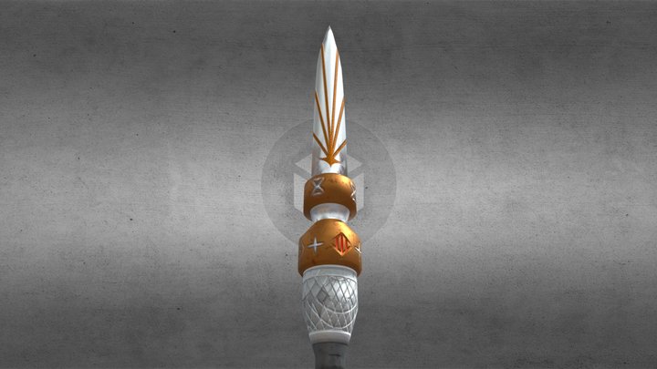 Spear of the bronze guardian 3D Model