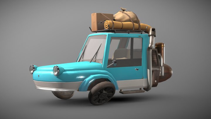 Hover Car 3D Model