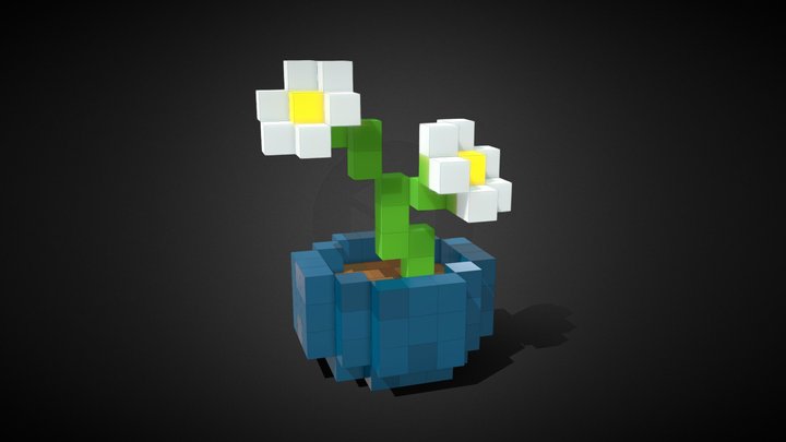 Voxel style Flower