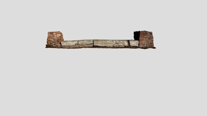 Ancient Roman Shop Threshold Schumacher 3D Model