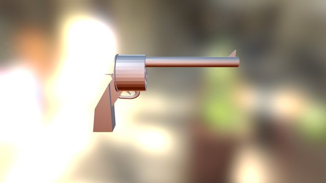 Simple revolver 3D Model