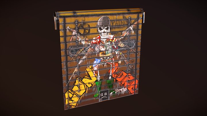 Gun Lord Garage Door 3D Model