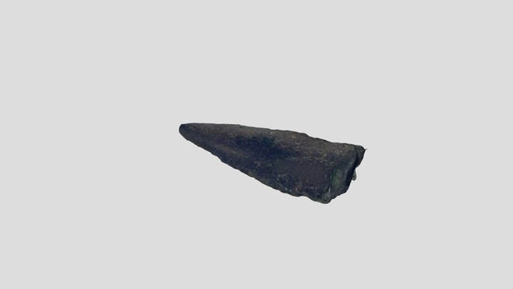 Wmid-0700df - Late Bronze Age spearhead 3D Model