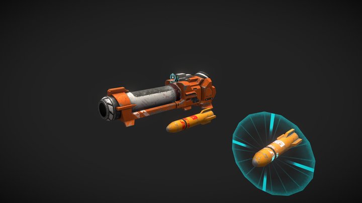 Ultrakill Rocket Launcher Remake Fixed (Fan Art) 3D Model