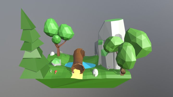 Nature scene 3D Model