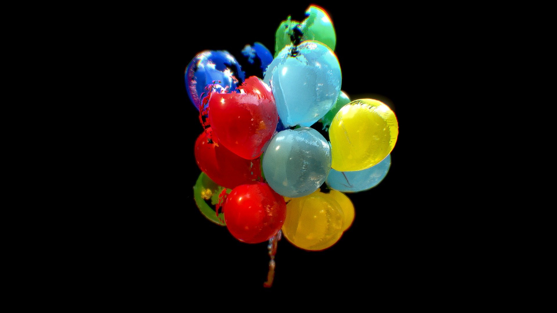 Balloons 3D scan (depth-scan)