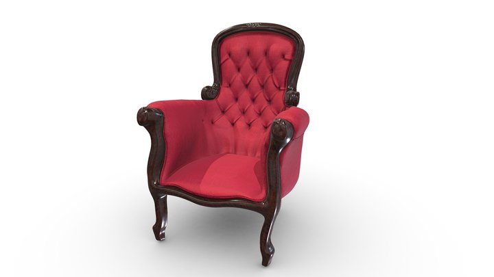 Victorian Antique Chair 3D Model