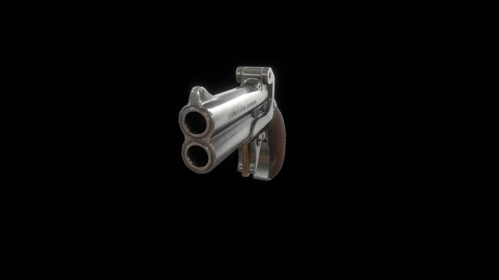 Derringer Pistol 3D Model