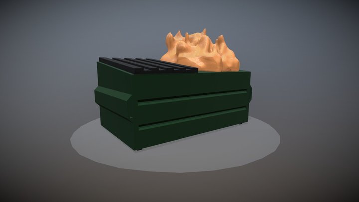 Dumpster Fire 2020 3D Model