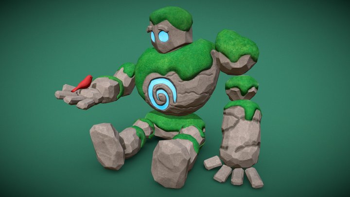Rook the Forest Golem 3D Model
