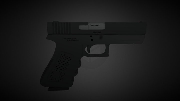 [ FREE ] Rigged Semi-Auto Pistol G17 – Kostenloses 3D-Modell STL