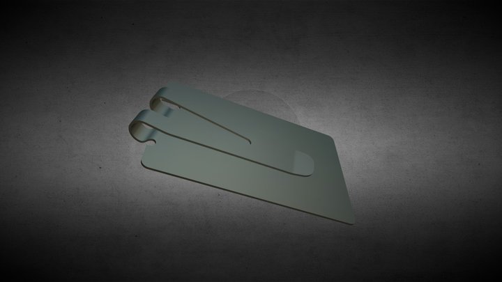 RFID Cash-clip 3D Model